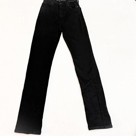 COH x Wilfred Cleo Super High Rise Slim Black Denim Jeans Size 24 - Picture 2 of 8